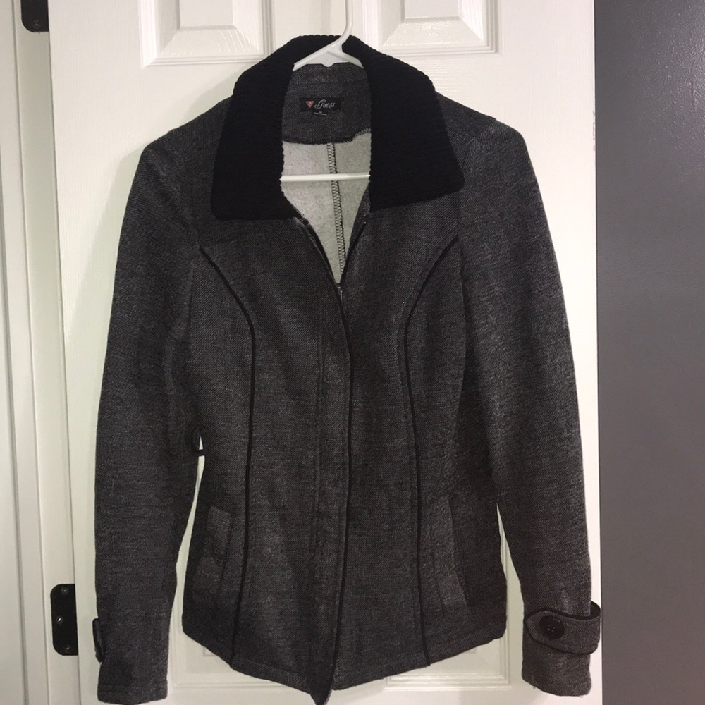 GUESS Sweater Zip Up Jacket